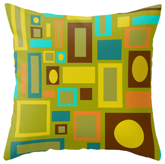 Modern Mid Century Inspired Accent Pillow - Contemporary - Decorative Pillows - by Crash Pad Designs
